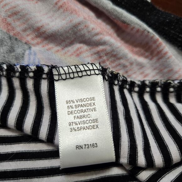 Cupio Women's Casual Sun Dress Multicolor High Low Hem Round Neck Size S - Picture 6 of 8